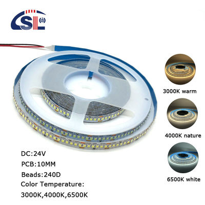 12v24v 240leds 10mm 3000K 4000K 6500K Die-Cutting Board doppio colore SMD2835 Led Strip Light