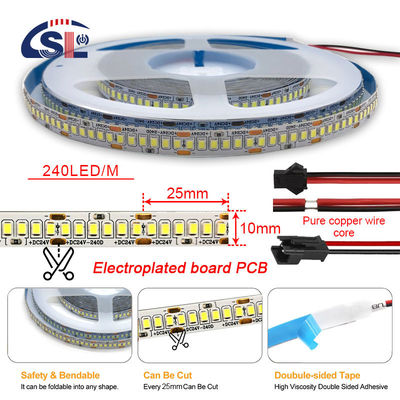 12v24v 240leds 10mm 3000K 4000K 6500K Die-Cutting Board doppio colore SMD2835 Led Strip Light