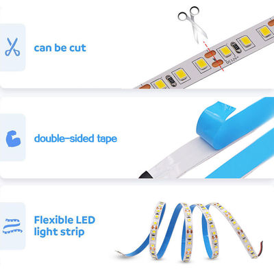 Home 12v 8mm 120leds 12000K Cool White Die-Cutting Board SMD2835 Led Strip Light per la decorazione interna