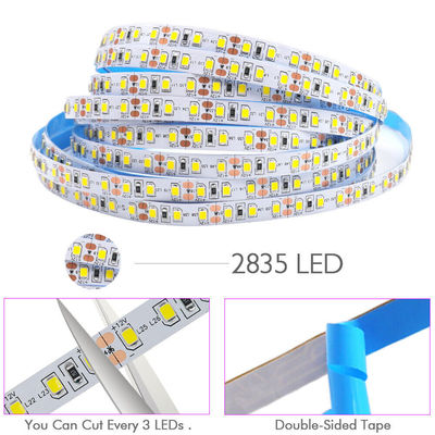 Home 12v 8mm 120leds 12000K Cool White Die-Cutting Board SMD2835 Led Strip Light per la decorazione interna