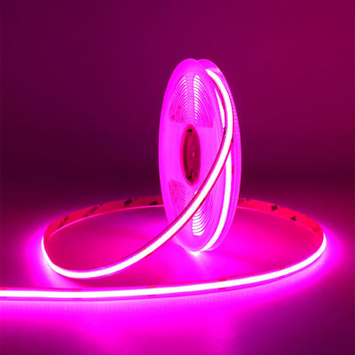 Personalizzazione COB LED Strip Light IP20 8mm 12V24V 320leds Rosa per interni ed esterni