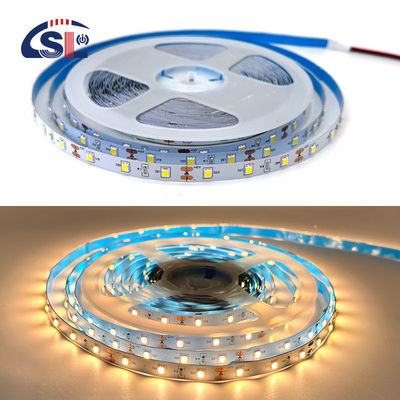 12V 60LED/m 2700K-3000K SMD monocolore 2835 luce a striscia a retro a LED bianca calda