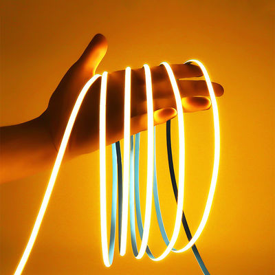 Luce a strisce LED gialla dorata COB flessibile per albergo