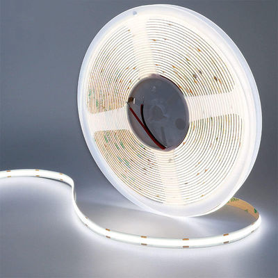 Non impermeabile 12V24V 8mm10mm 480Leds 6500K Bianco CE RoHs Flessibile COB LED Strip Light