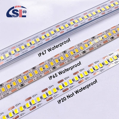 Acque resistenti SMD2835 luci a strisce a LED 240leds 8mm 24v 12v 3000K 4000K 6500K IP67 IP65 IP20
