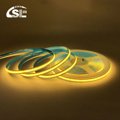 8mm Larghezza 12V 24V 3000K Calda COB LED Strip Light CE RoHs IP20 con 50000 ore di durata