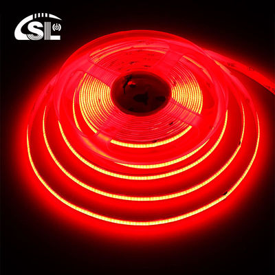 Hotel COB LED Strip Light 12V 24V 8mm 10mm 480 LED rosso per decorazioni interne ed esterne