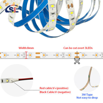 5v 8mm 3000K 320leds IP65 impermeabile 1cm un taglio COB flessibile SMD2835 LED