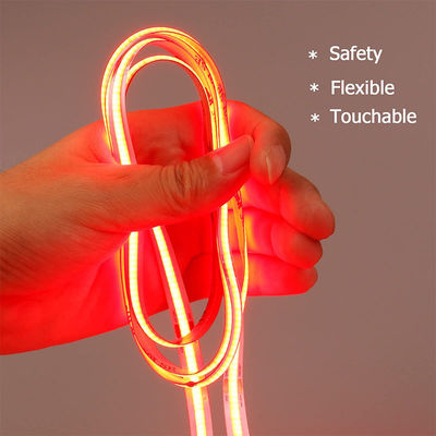 Hotel COB LED Strip Light 12V 24V 8mm 10mm 480 LED rosso per decorazioni interne ed esterne