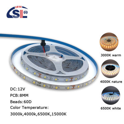 5V 8mm 320LED 3000K 4000K IP65 1cm Un taglio elettroplata impermeabile COB LED flessibile