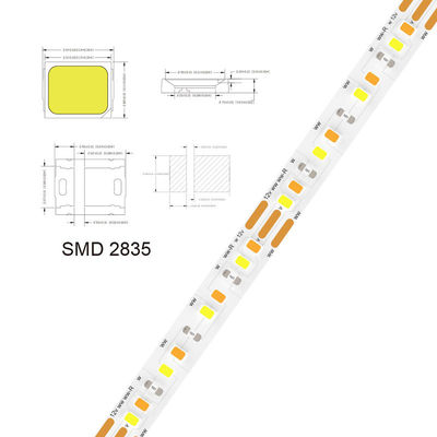 CCT 12V24V 8mm 120leds 3000K-6500K 35Copper Led Strip Light per il gabinetto retroilluminazione TV