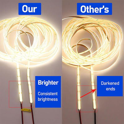 Hotel DC12V24V 8mm10mm 480Leds 3000K4000K6500K Alta luminosità flessibile COB LED Strip Light per cucina soggiorno