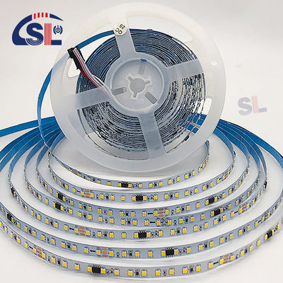 Striscia luminosa LED residenziale DC12V 24V SMD2835 PCB elettroplate 120Ds 8mm Ra 80 3000K