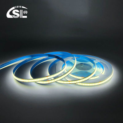 CE RoHs 3 IP20 8mm 12V 24V 320Leds 6500K luce bianca COB flessibile LED Strip Light