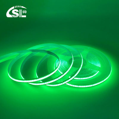 Lumiere a strisce verde e flessibile impermeabile COB LED CE RoHs IP20 Ra90 8mm Larghezza 12V24V 320Leds