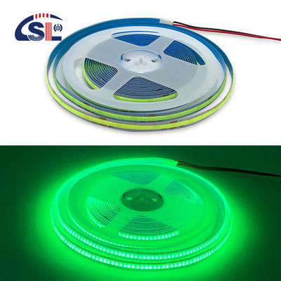 Lumiere a strisce verde e flessibile impermeabile COB LED CE RoHs IP20 Ra90 8mm Larghezza 12V24V 320Leds