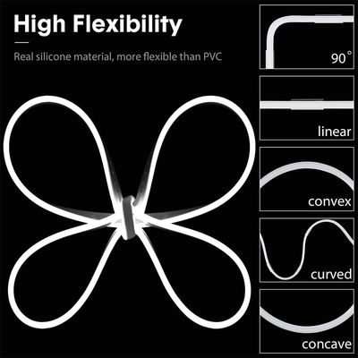 Bianco neutro 120LED/m Bianco fresco LED Neon Flex IP65 DC impermeabile 12V 6x12mm Kit completo