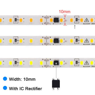180 LED/m Alta luminosità 8mm 4000K Ra80 CE RoHs COB SMD2835 LED Strip Light