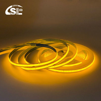 Hotel House COB LED Strip Light CE RoHs IP20 Ra90 8mm Larghezza 12V 24V Giallo dorato