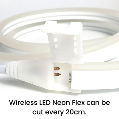 LED bianco caldo con copertura in silicone Neon Flex 24V DC wireless 8x16mm 120LED/m IP65 impermeabile