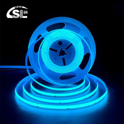 320Leds Alta luminosità Ghiaccio Blu COB Led Strip Light CE RoHs IP20 8mm Larghezza 12V24V