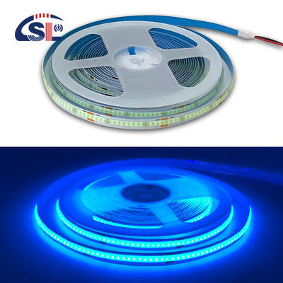 320Leds Alta luminosità Ghiaccio Blu COB Led Strip Light CE RoHs IP20 8mm Larghezza 12V24V