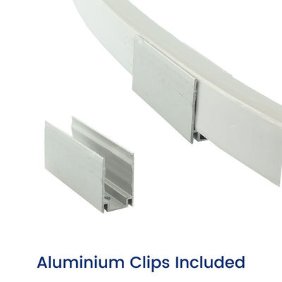 Neon Flex bianco naturale 4000K DC 48V 16x16mm Forma piana Curvatura verticale IP65 LED impermeabile Neon Flex