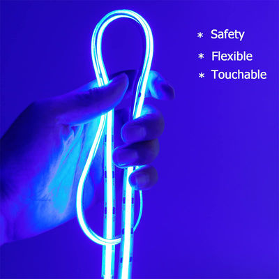 Illuminazione Alta luminosità DC12V24V 480leds 8mm Ice-Blue COB Led Strip Light con 3-