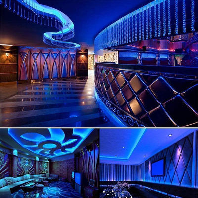 Illuminazione Alta luminosità DC12V24V 480leds 8mm Ice-Blue COB Led Strip Light con 3-
