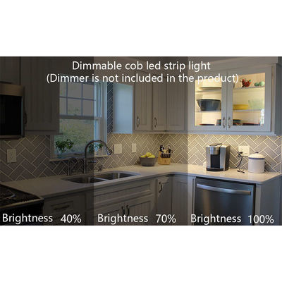 8mm10mm di larghezza DC12V24V 3000K4000K6500K flessibile COB LED Strip Light con materiale