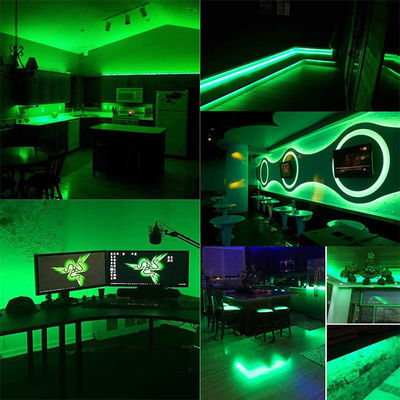 DC12V24V 480LED Ra90 8mm10mm Larghezza Verde Flessibile COB LED Strip Light per l'illuminazione