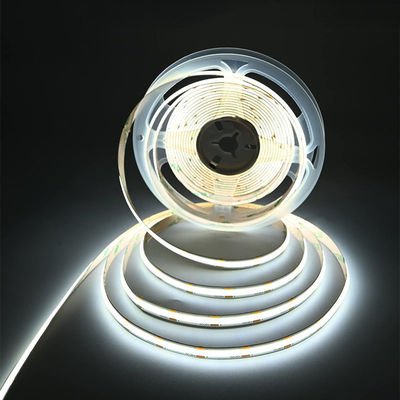 DC 12V24V 8mm10mm Larghezza 320Leds 6500K Bianco Alta luminosità Flessibile COB LED Strip Light per cucina soggiorno