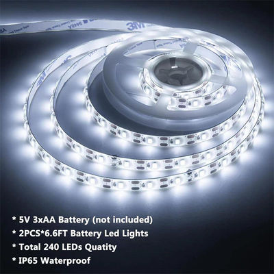 DC 24V 5V 120LED 8mm 6500K Bianco Alta luminosità Flessibile elettroplata SMD2835 LED Strip Light