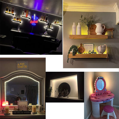 Hotel 5v 120leds 8mm 3000K Warm White Led Strip Light con e Flux luminoso/m 2640 lm