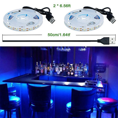 5V 8mm 120LED Blu LED Strip Light Electroplate SMD2835 Ideale per interni ed esterni