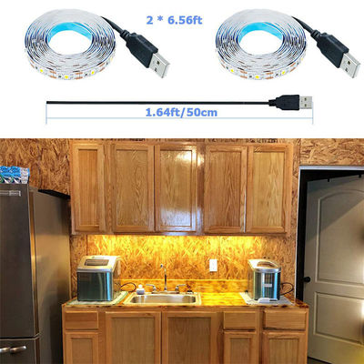 Supporto scure 5v 8mm 120leds 3000K Caldo Bianco Flessibile Electroplate LED Strip Light