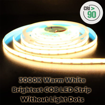 2- DC12V24V 8mm 320Leds 3000K Caldo COB Led Strip Light per armadio camera da letto illuminazione della cucina decorazione