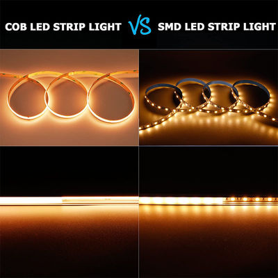 DC 24V impermeabile 5V 8mm 320leds 1cm One Cut 4000K naturale flessibile COB LED Strip Light