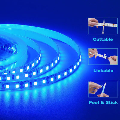 5v 8mm 120 led rosso oro giallo ghiaccio-blu blu verde viola colorato elettroplate SMD2835 Led Strip Light