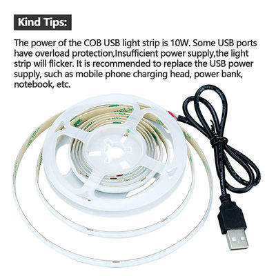 320leds 8mm Blu flessibile COB LED Strip Light per decorazioni interne ed esterne -20 60C