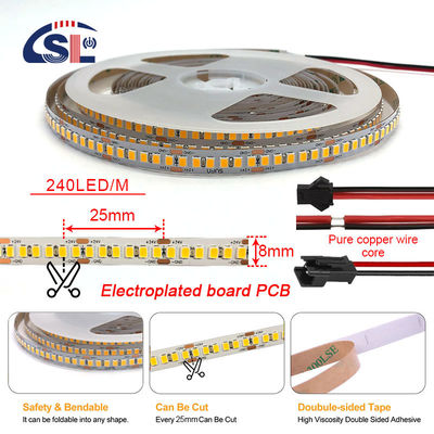 8mm 240leds 6500K Cold White SMD2835 Led Strip Light con modalità interruttore a controllo remoto