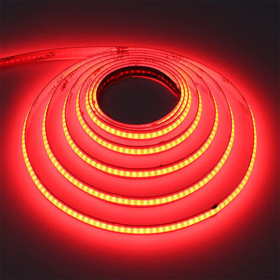 12V Dimmable Red COB LED Strip Light per decorazioni interne ed esterne 8mm 320 LED