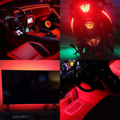 12V Dimmable Red COB LED Strip Light per decorazioni interne ed esterne 8mm 320 LED