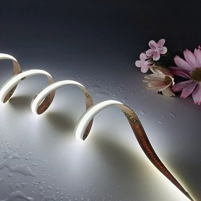 CCT COB LED Strip Light DC12V24V 8mm10mm larghezza 608leds 3000K 6500K per la decorazione interna