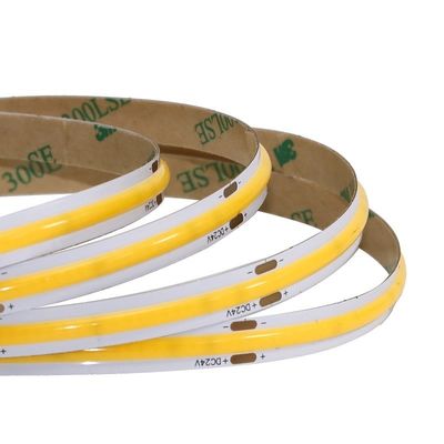CCT COB LED Strip Light DC12V24V 8mm10mm larghezza 608leds 3000K 6500K per la decorazione interna
