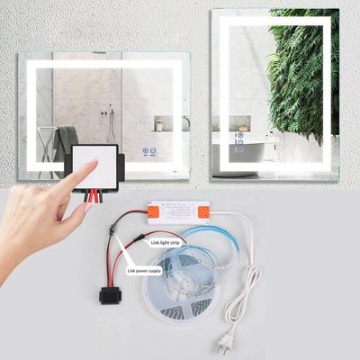 Smart Mirror Stepless Dimming Mirror Touch Sensor Switch con supporto DC12V 12W 24W 36W