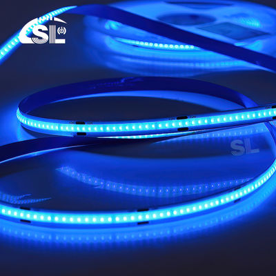 Alta luminosità DC12V24V COB blu ghiaccio luce a striscia a LED per hotel e decorazioni interne