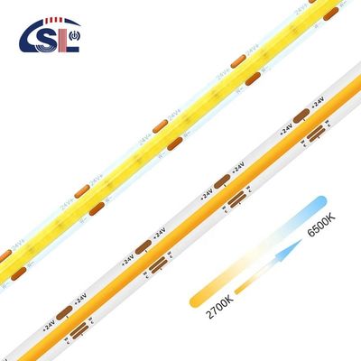 Flessibile nastro 576 LED/m 12V 24V DC 2 Wire CCT COB Strip Light per progetti di illuminazione