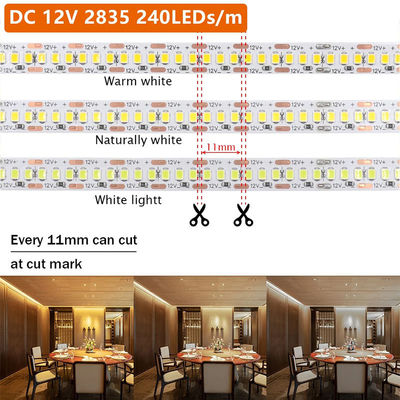120 LED a doppia fila LED per hotel Bagno Specchio 12V 5MM 2835 Specchio Bianco Caldo