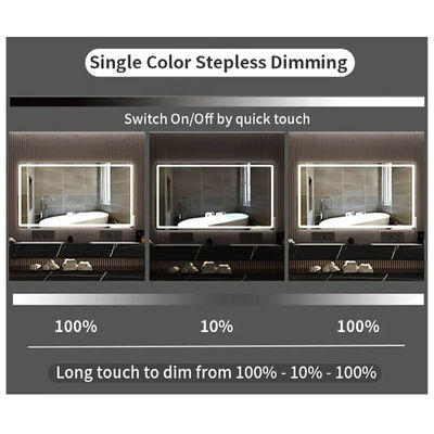 73*47*13mm Smart Bathroom Mirror Touch Switch con tensione di uscita DC12V e luce LED